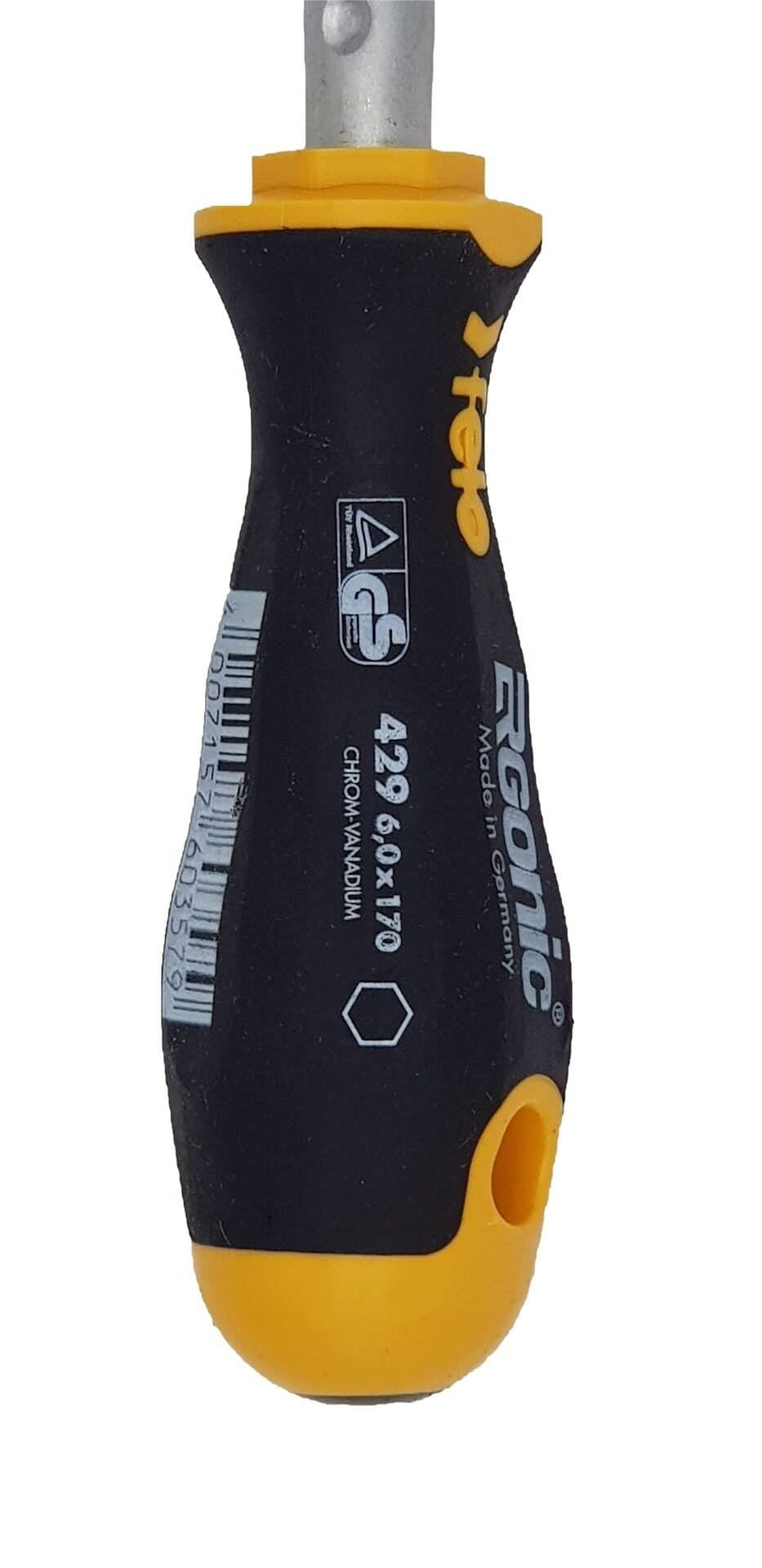 Felo Отвертка Ergonic с гибким стержнем торцевой ключ 6,0X170 42906040 — миниатюра 3