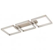 Eglo 99786 Потолочный светильник ALTAFLOR, LED 36W, 3600lm, L990, B295, H70, сталь, матовый никельй/пластик, белый