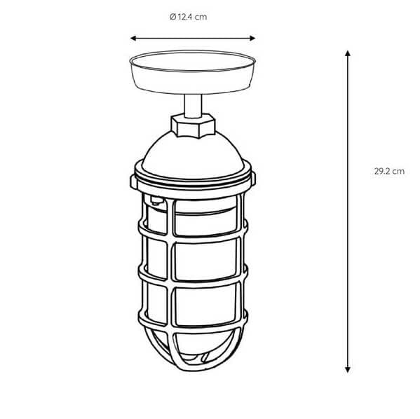 Lucide LIMAL Черный Потолочный светильник 11875/01/30 — миниатюра 3