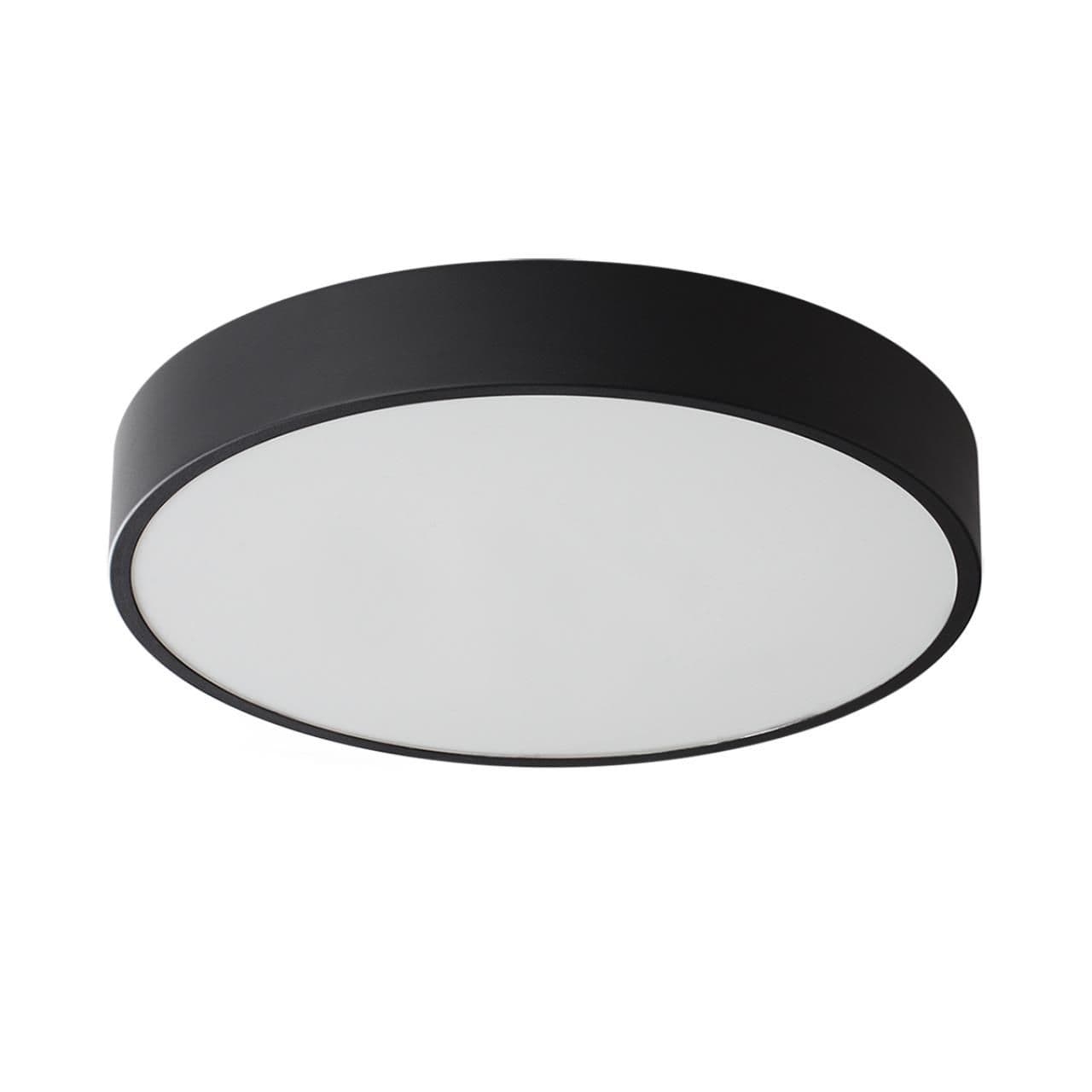 Sonex 7758/36L MITRA LED SN Светильник металл/акрил/черный LED 30Вт+6Вт(подсветка) 4000K D400 IP20 QUASAR