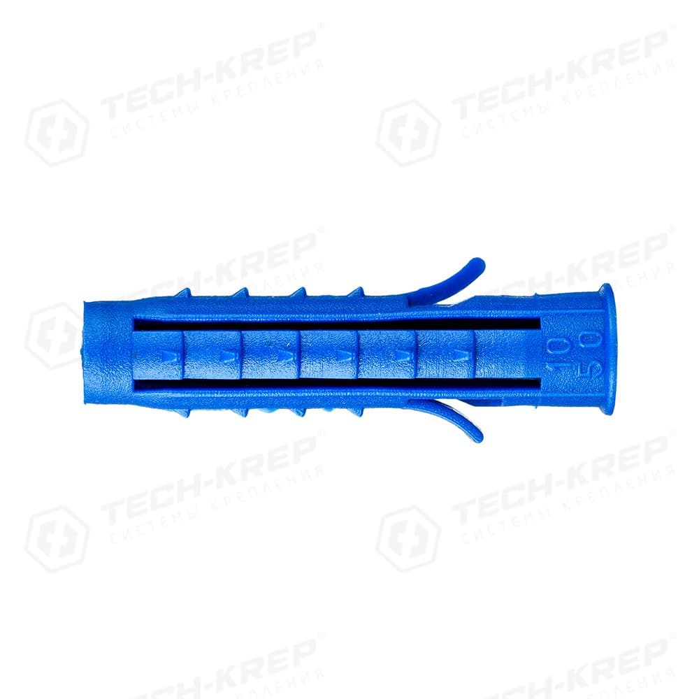 Tech-Krep Дюбель распорный Чапай 10х50 шипы+усы (синие) (500 шт) - пакет накл. 111133