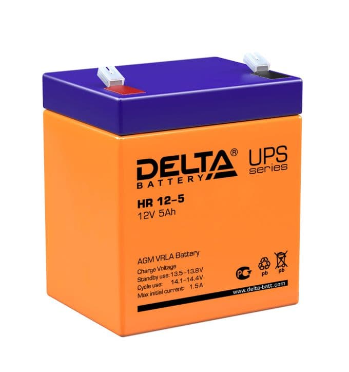 Delta Аккумуляторная батарея HR 12-5 (12V/5Ah)