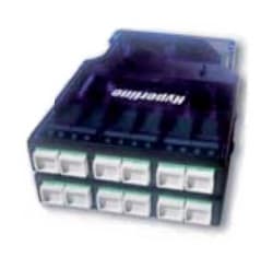 Hyperline PPTR-CSS-1-6xDLC-SM/GN-BL Кассета для оптических претерминированных решений, 6 дуплексных портов LC/APC для одномодового кабеля, синий корпу 235663