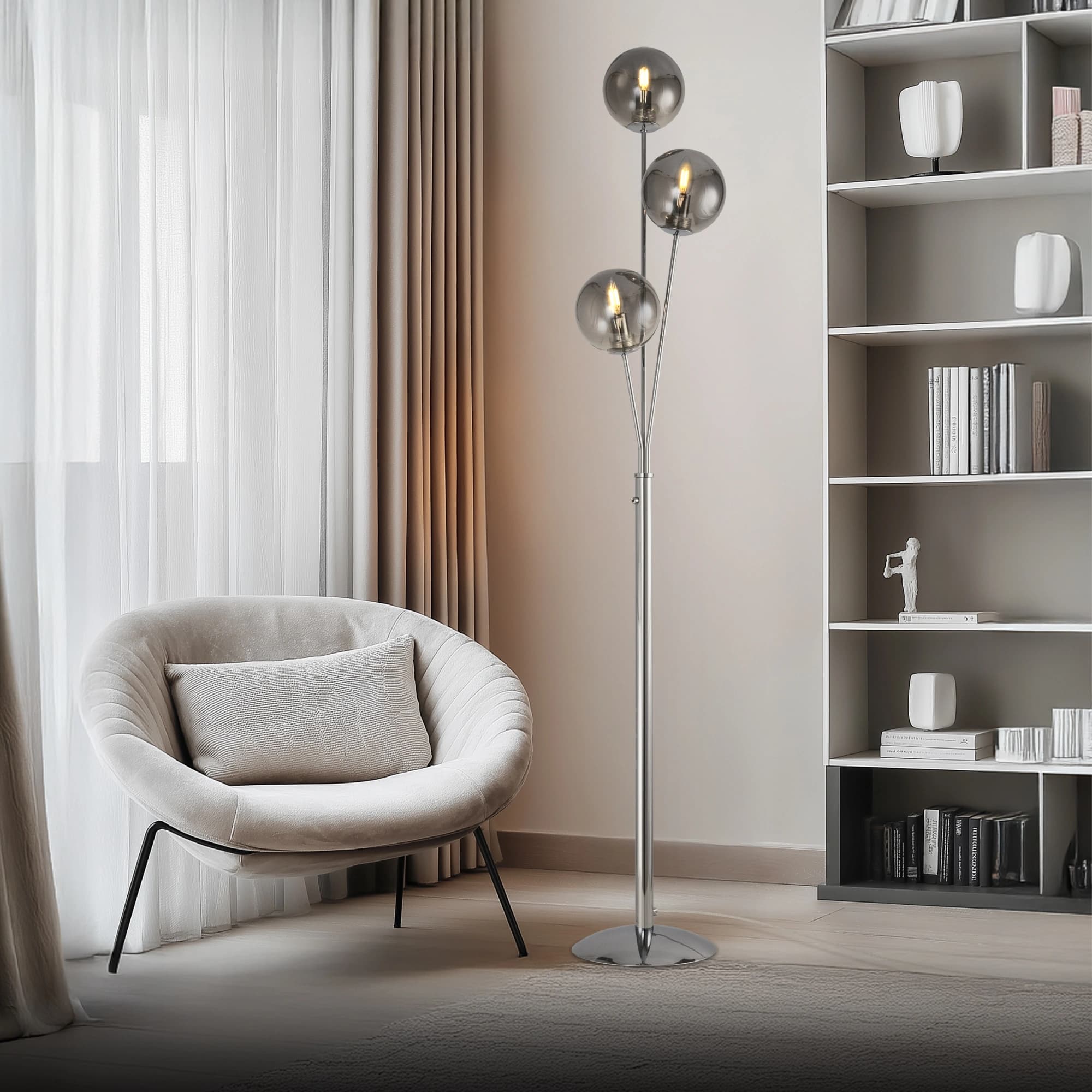 Citilux CL102930 Томми Хром+Дымч. Торшер — миниатюра 7