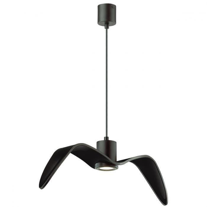 Odeon Light 4902/1C PENDANT ODL22 233 черный/стекло Подвес GU10 1*5W BIRDS — миниатюра 1