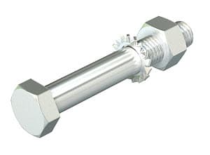OBO Bettermann Комплект Болт+Шайба+Гайка M12x100 мм 6418368