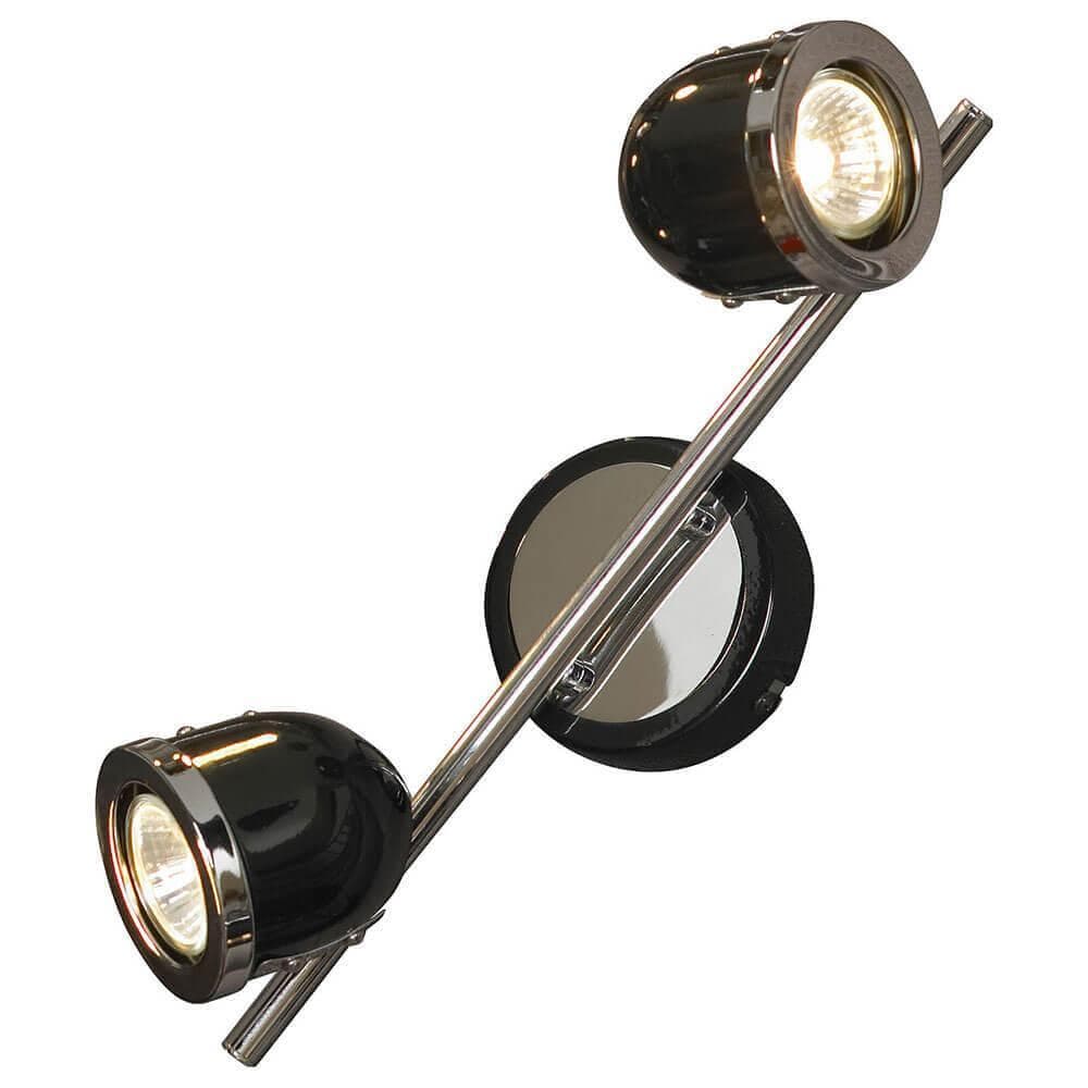 Lussole S.R.L Металл Черный / хром Металл Светильник настенно-потолочный GU10 5,5W GRLSN-3121-02 — миниатюра 1