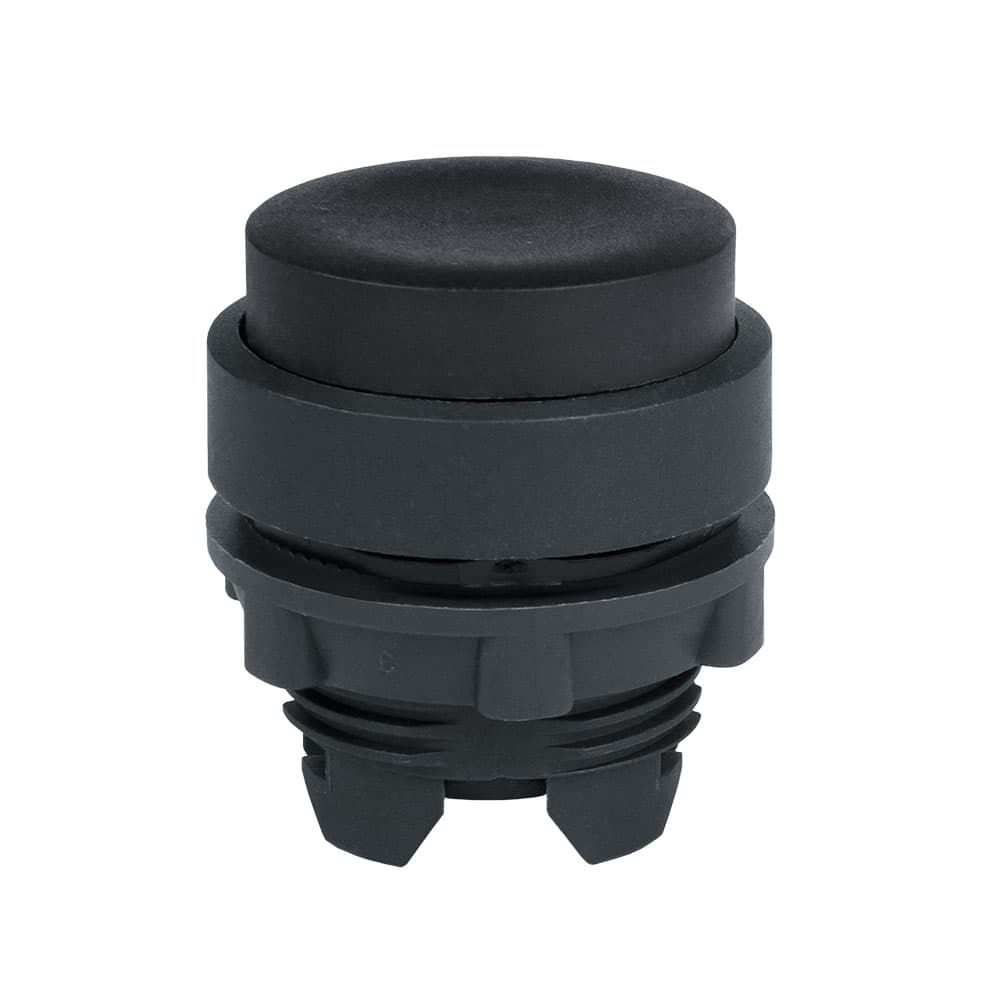 КЭАЗ Головка кнопки OptiSignal D22 A5-PJ-2 с выступ толк черная пластик ZB5AL2
