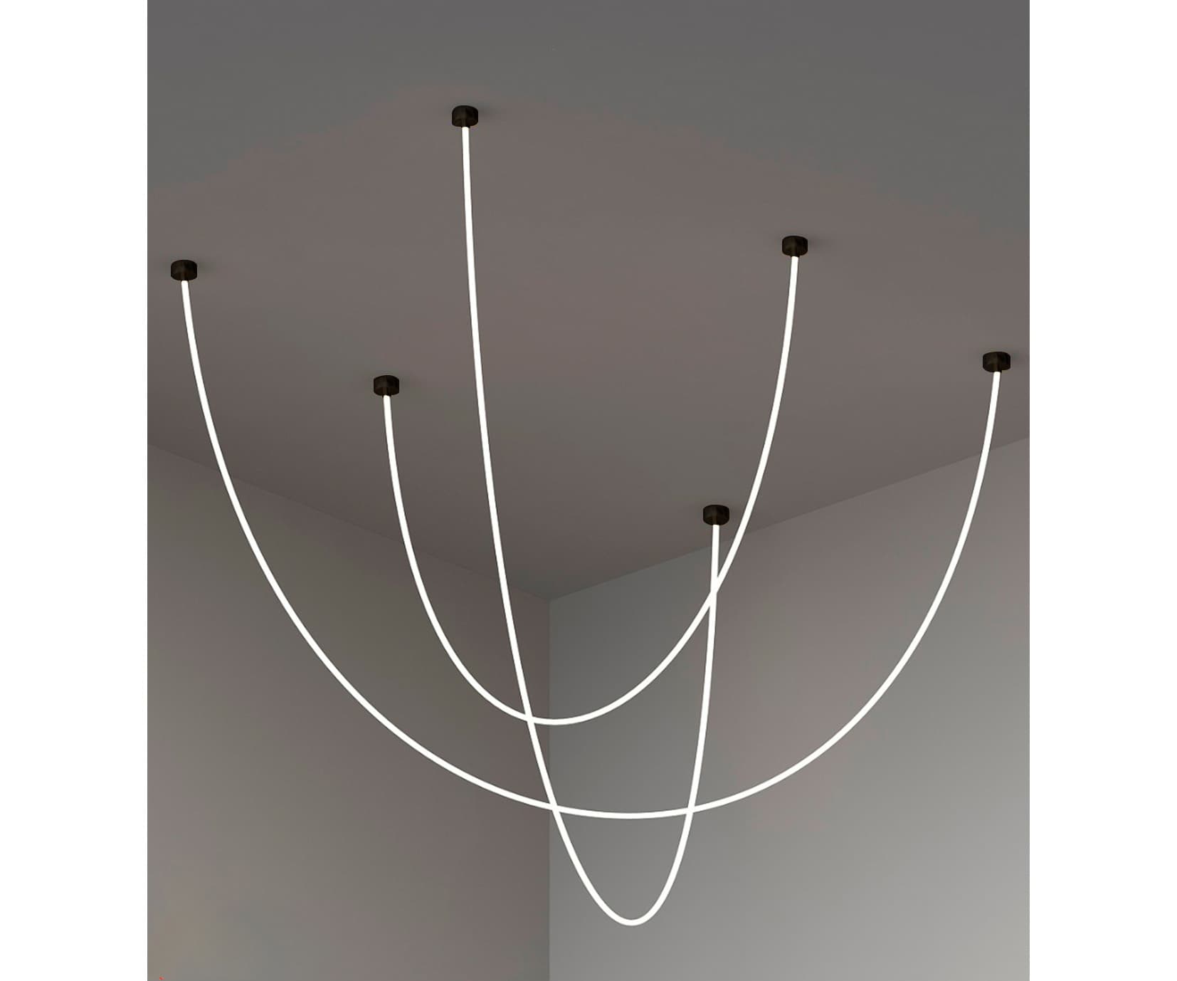 Kink Light 08031-3S,19 Комплект подвесных светильников Венди черный (комплект 3 подвеса L200, L300, L400) Led 216w (4000K)