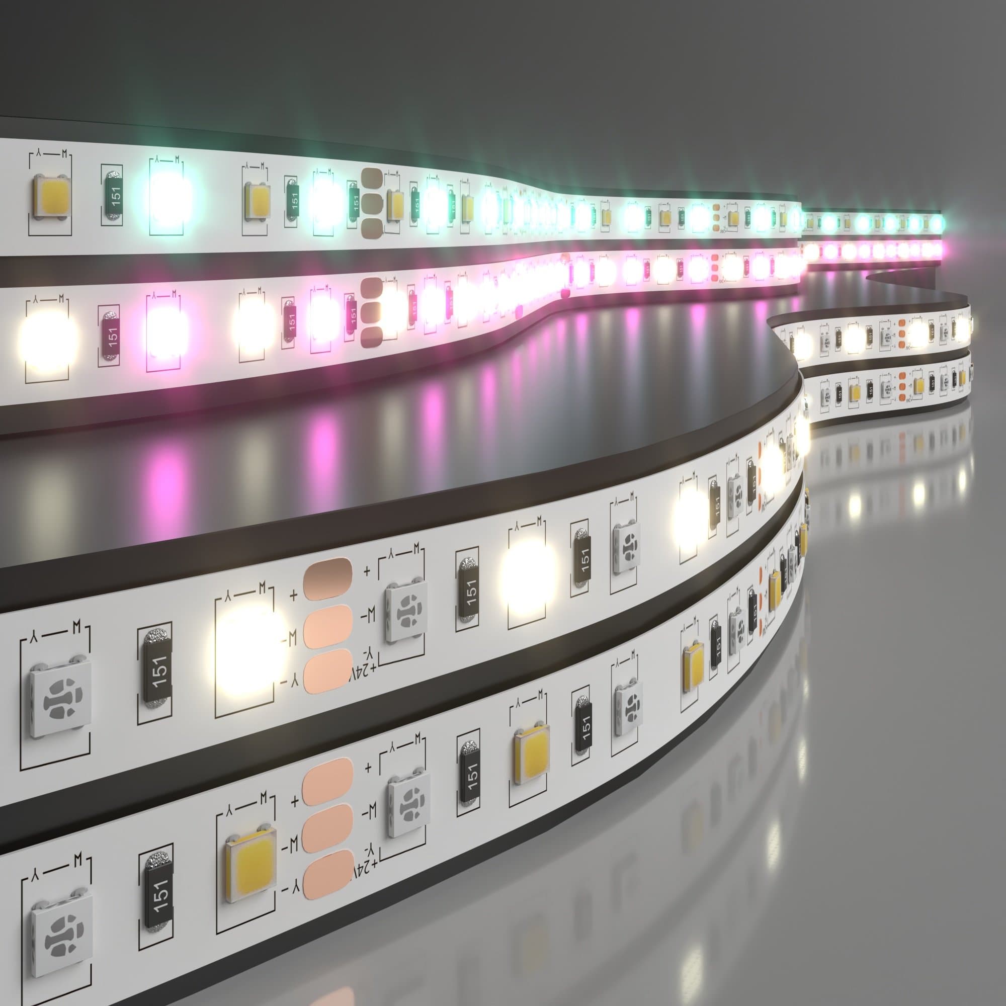 Elektrostandard Лента светодиодная 60Led 14,4W IP20 RGB 4200K дневной белый (5050+5050 24V 60Led 14,4W IP20 RGBW) a053729