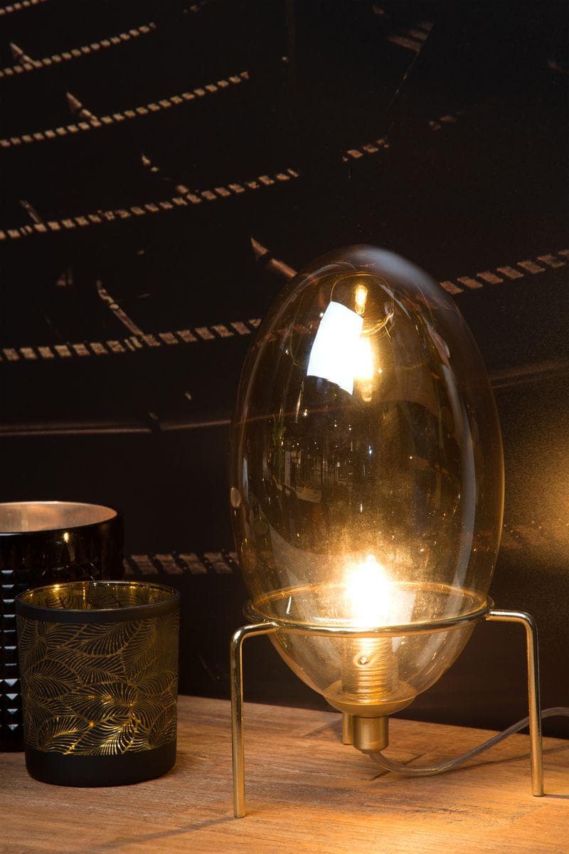 Lucide EXTRAVAGANZA BELLISTER Янтарь Настольная лампа 03527/01/62 — миниатюра 5