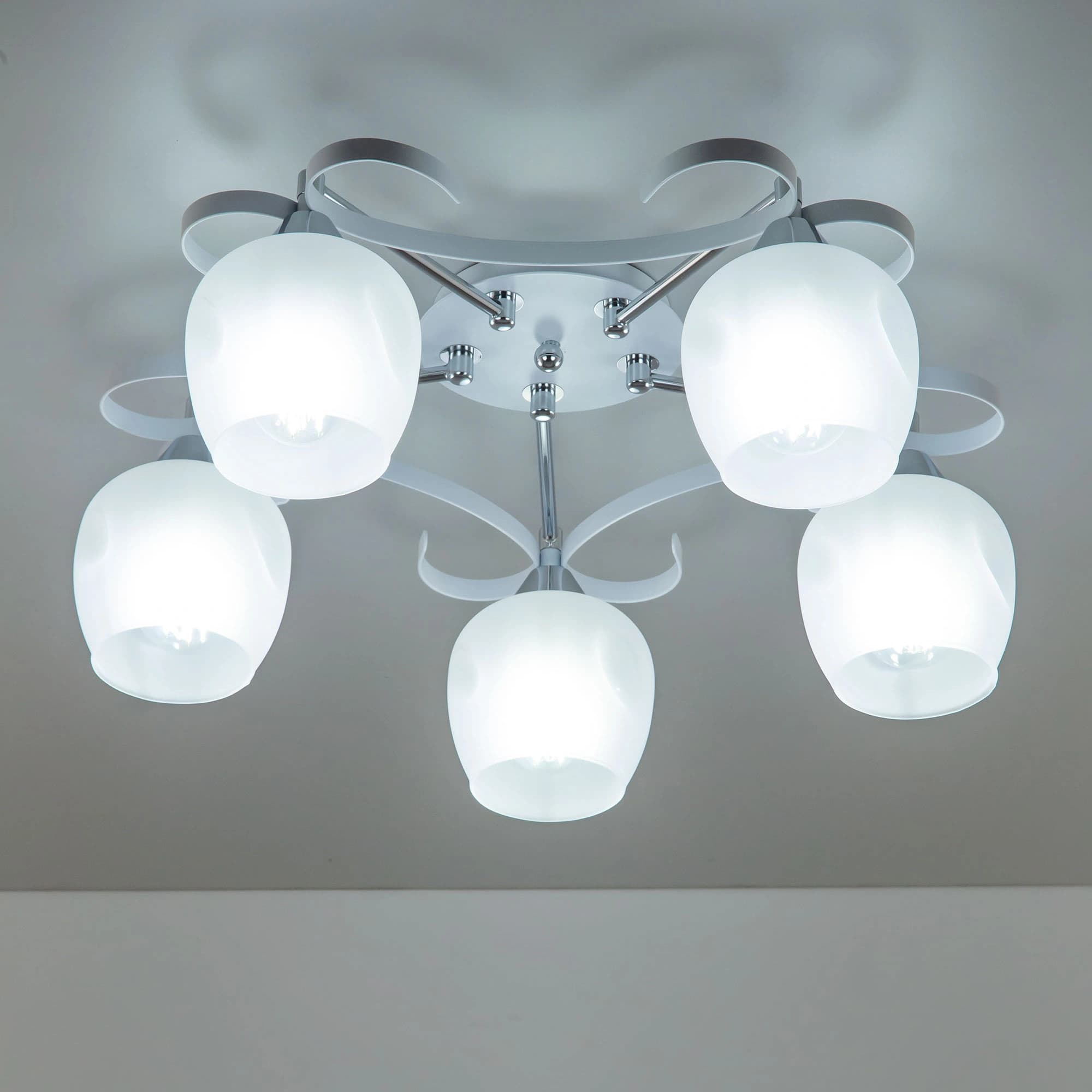 Citilux CL171153 Сюзи Белая+Хром Светильник Люстра — миниатюра 4