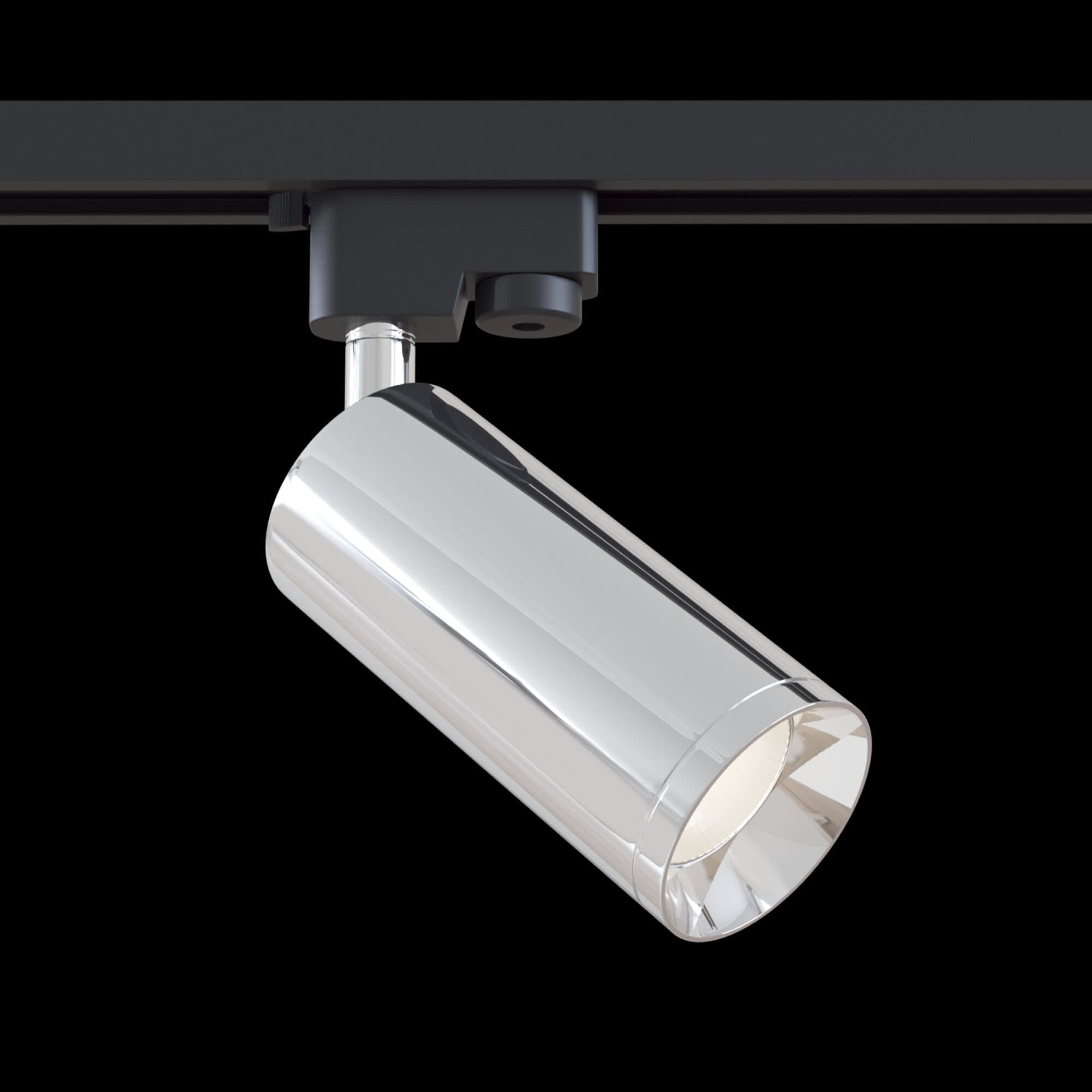 Maytoni Single phase track system Трековый светильник Хром TR004-1-GU10-CH — миниатюра 2