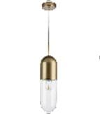 Lightstar 690013 (MD22501-1A ) Люстра RAMO 1х40W E14 ШАМПАНЬ/ЗОЛОТО/ПРОЗРАЧНЫЙ (в комплекте), шт