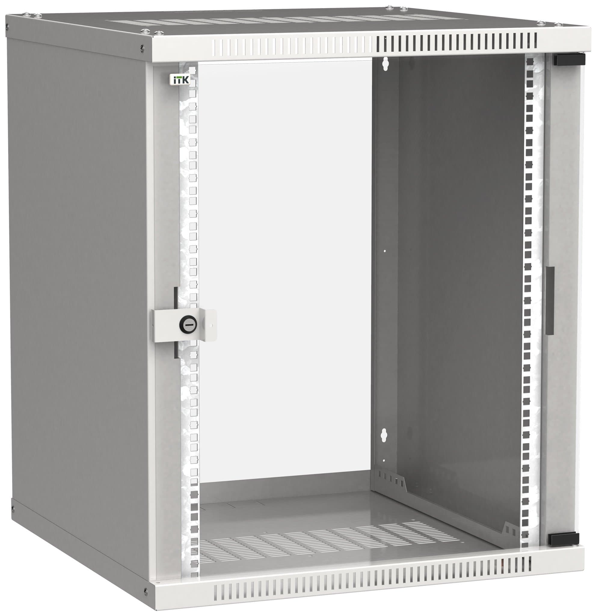 IEK LINEA WE ITK Шкаф LINEA WE 15U 600x600мм дверь, стекло серый LWE3-15U66-GF