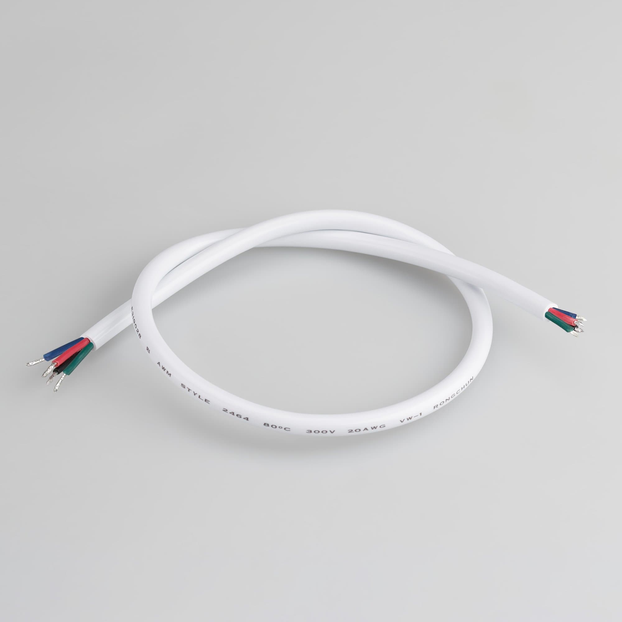 Arlight Провод питания ARL-MOONLIGHT-20AWG-4W-D6-CU-500 White (Закрытый) 028124