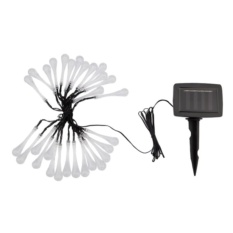 LAMPER Каскад  Сталактит LED 5 м с аккумулятором и выносной солнечной панелью 1 м, IP65, 2 режима работы (мигание и постоянное) 602-239