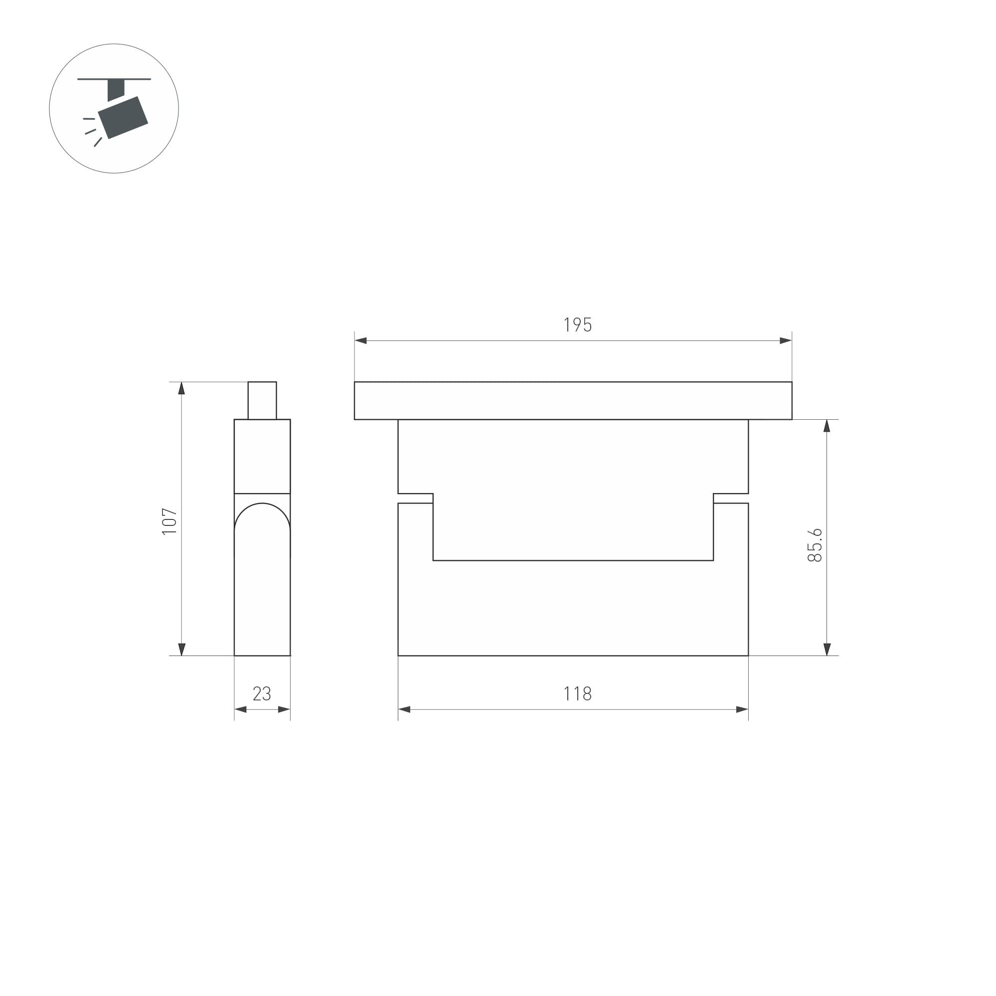 Arlight Светильник MAG-ORIENT-FLAT-FOLD-S195-6W Warm3000 (WH, 80 deg, 48V, DALI) (IP20 Металл, 3 года) 035855 — миниатюра 4