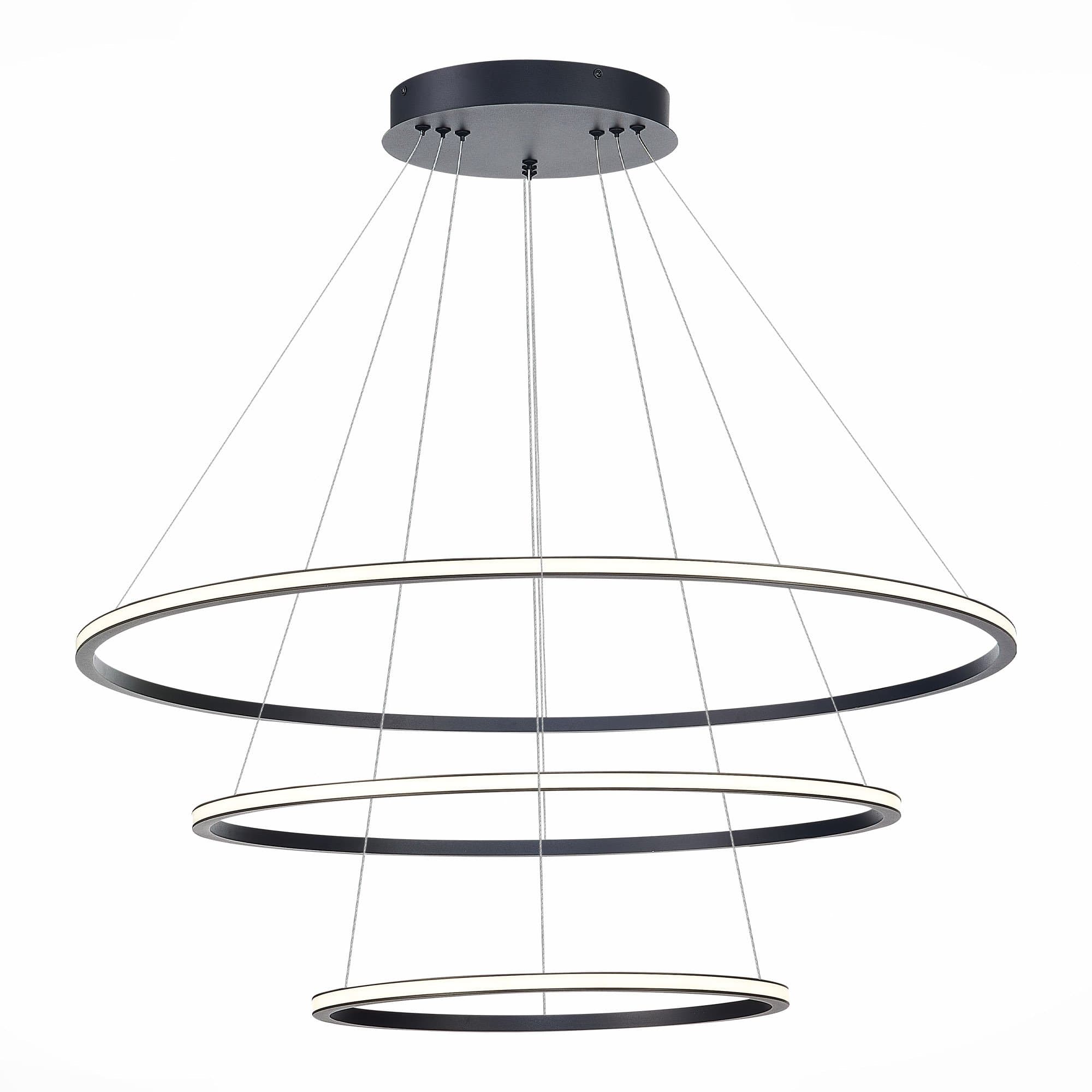 ST LUCE ST604.443.114 Светильник подвесной Черный/Белый LED 1*114W 4000K