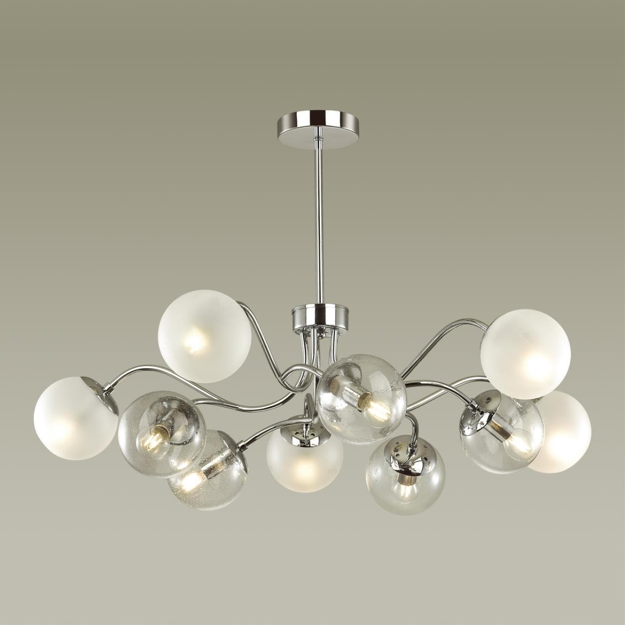 Lumion 4554/10C MODERNI LN21 хром Люстра на штанге E14 10*40W 220V CANDICE — миниатюра 3