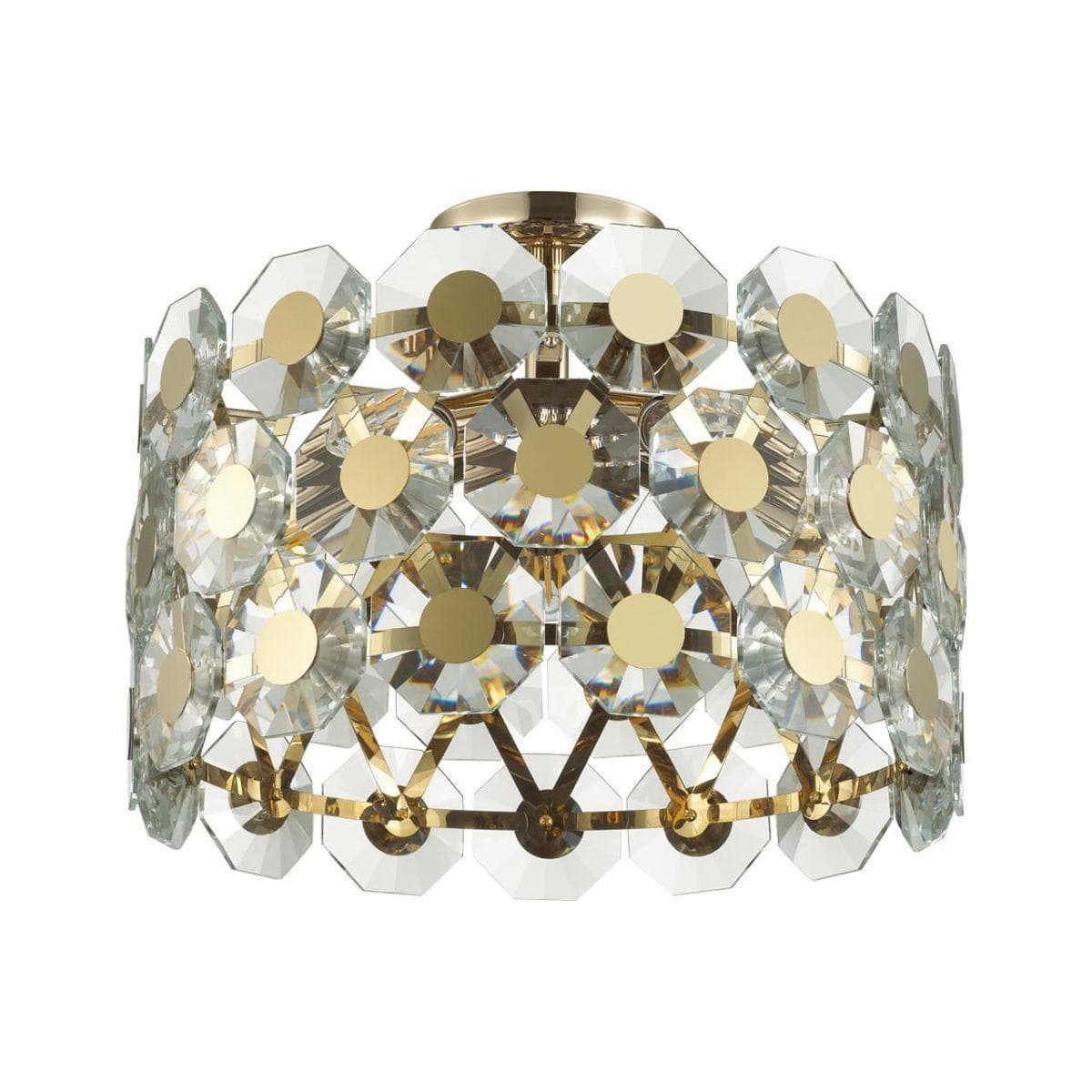 Odeon Light 4974/5C HALL ODL22 373 золотой/хрусталь Люстра потолочная E14 5*40W TOKATA — миниатюра 1