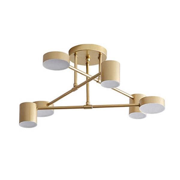 Kink Light 07649-6A,33 Люстра Мекли золото d85 h45 Led 3*6W+3*8W (3000К) — миниатюра 1
