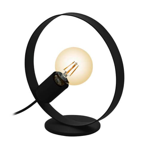 Eglo FRIJOLAS Настольная лампа FRIJOLAS, 1Х40W, E27, L240, B30, H245, основание: Ø120, сталь, черный 43615
