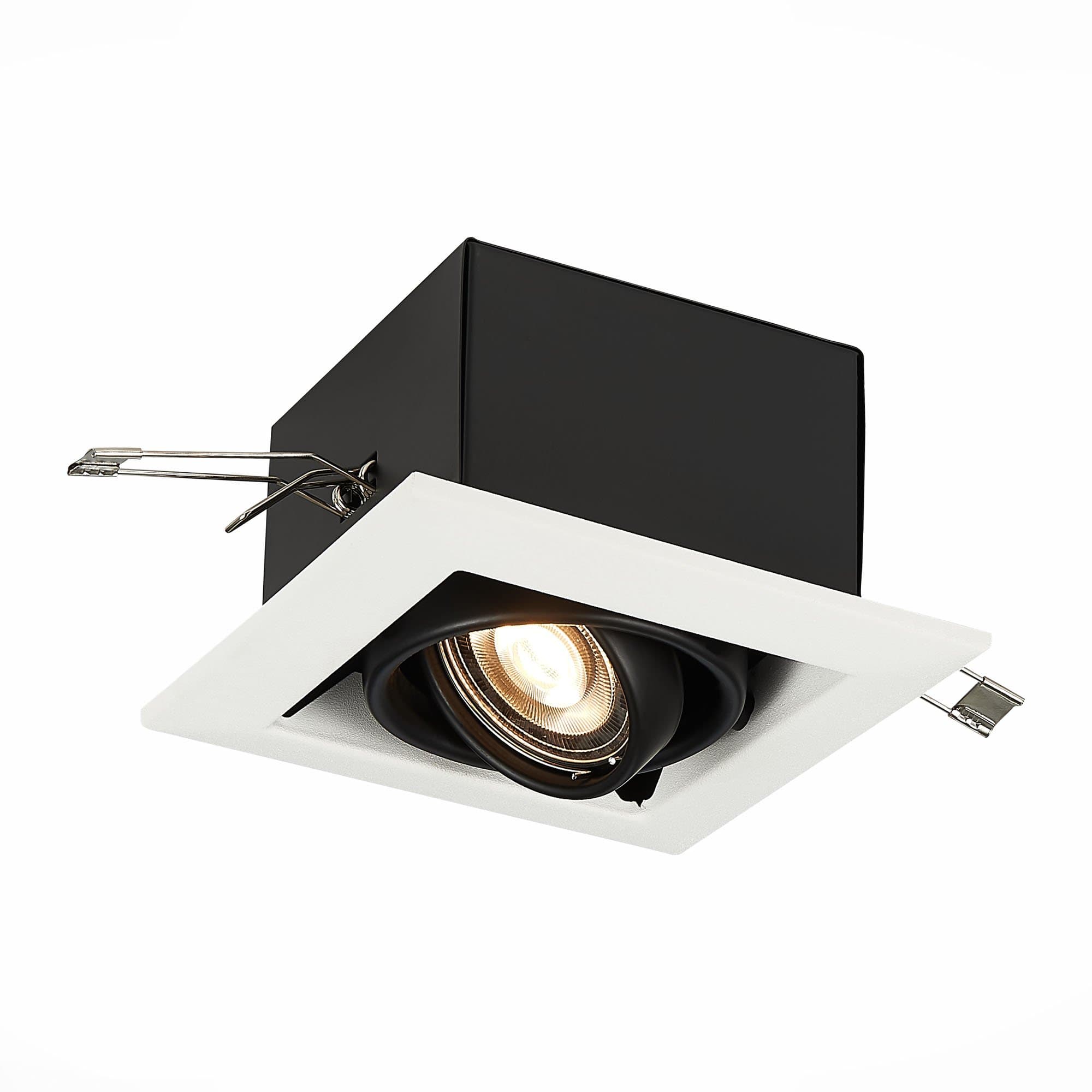 ST Luce ST250.548.01 Светильник встраиваемый Черный GU10 1*50W L126xW126xH70 220V Без ламп