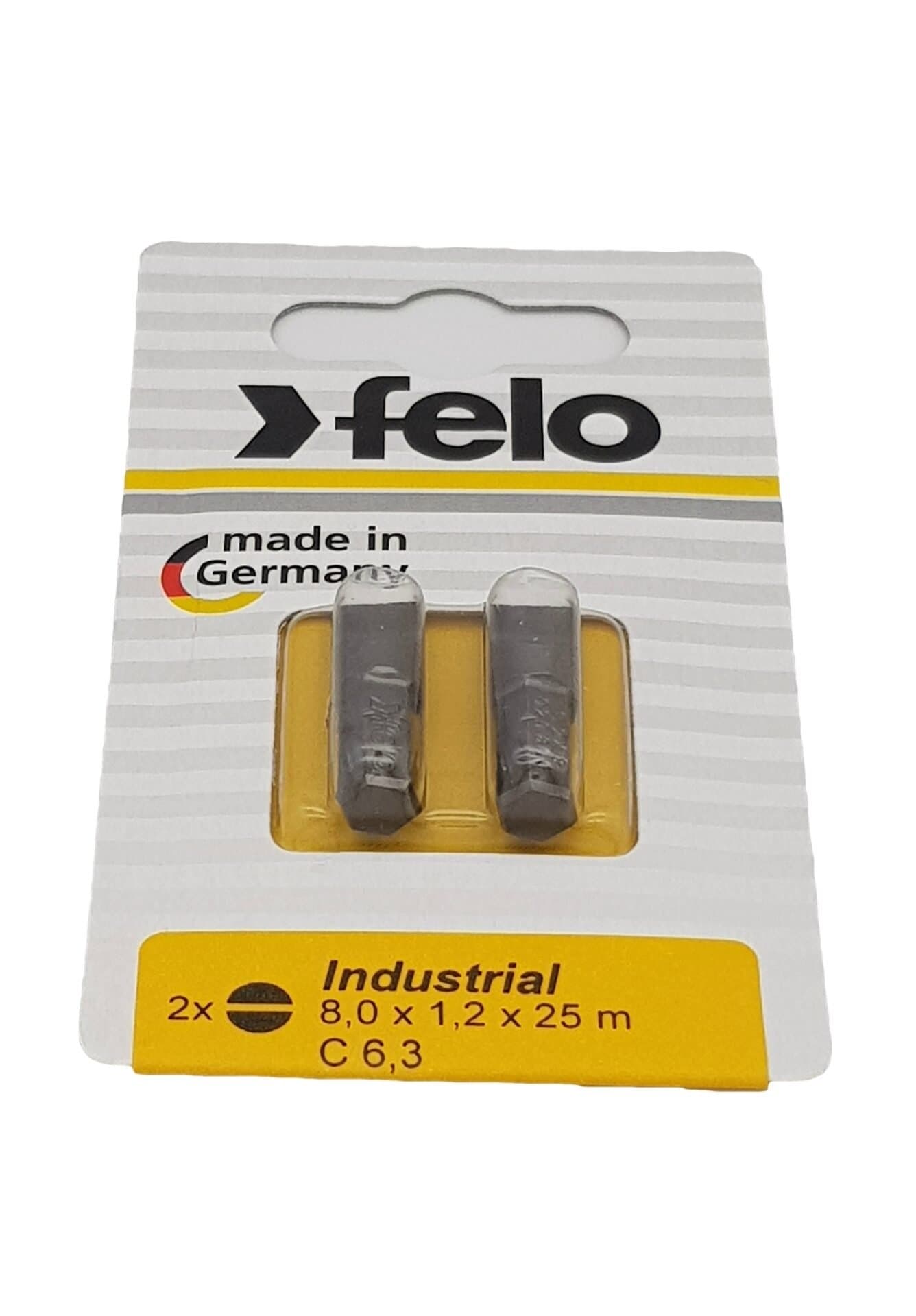 Felo Бита Плоская шлицевая 8X1,2X25, серия Industrial, 2шт в блистере 02080036 — миниатюра 3
