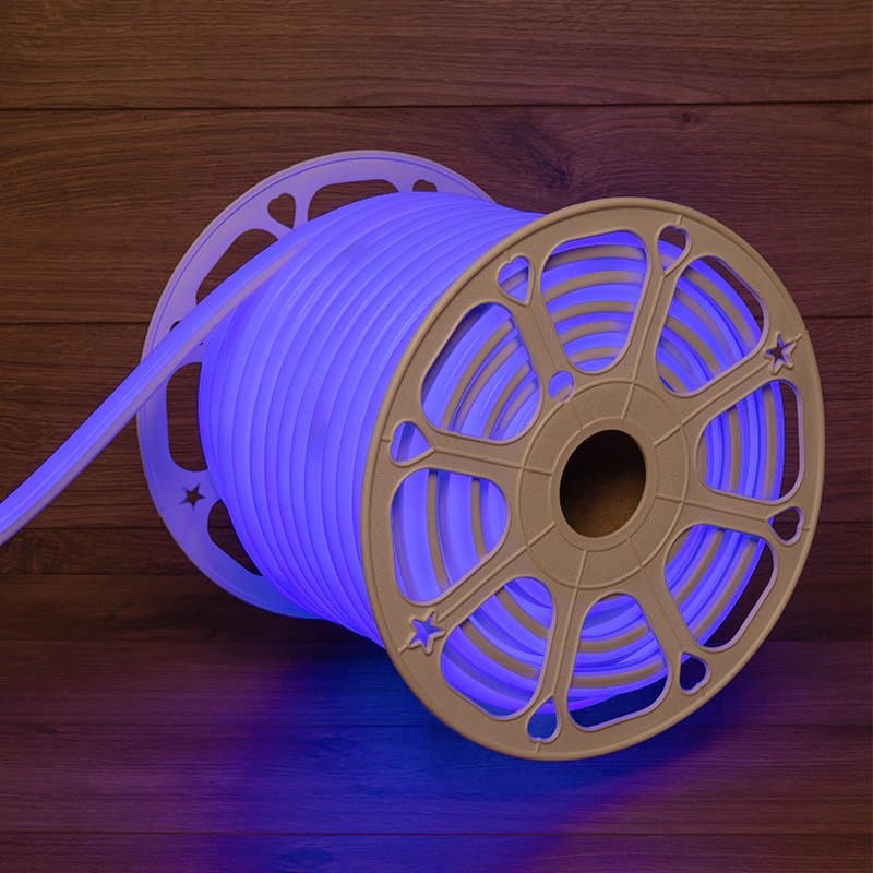 NEON-NIGHT Гибкий неон LED SMD, форма – D, 16х16 мм, синий, 120 LED/м, бухта 50 м 131-083