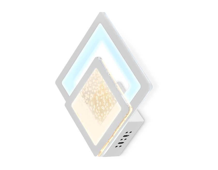 Ambrella Настенный светодиодный светильник FA426 WH белый 3000K+6400K 25W 270*270*60 — миниатюра 4