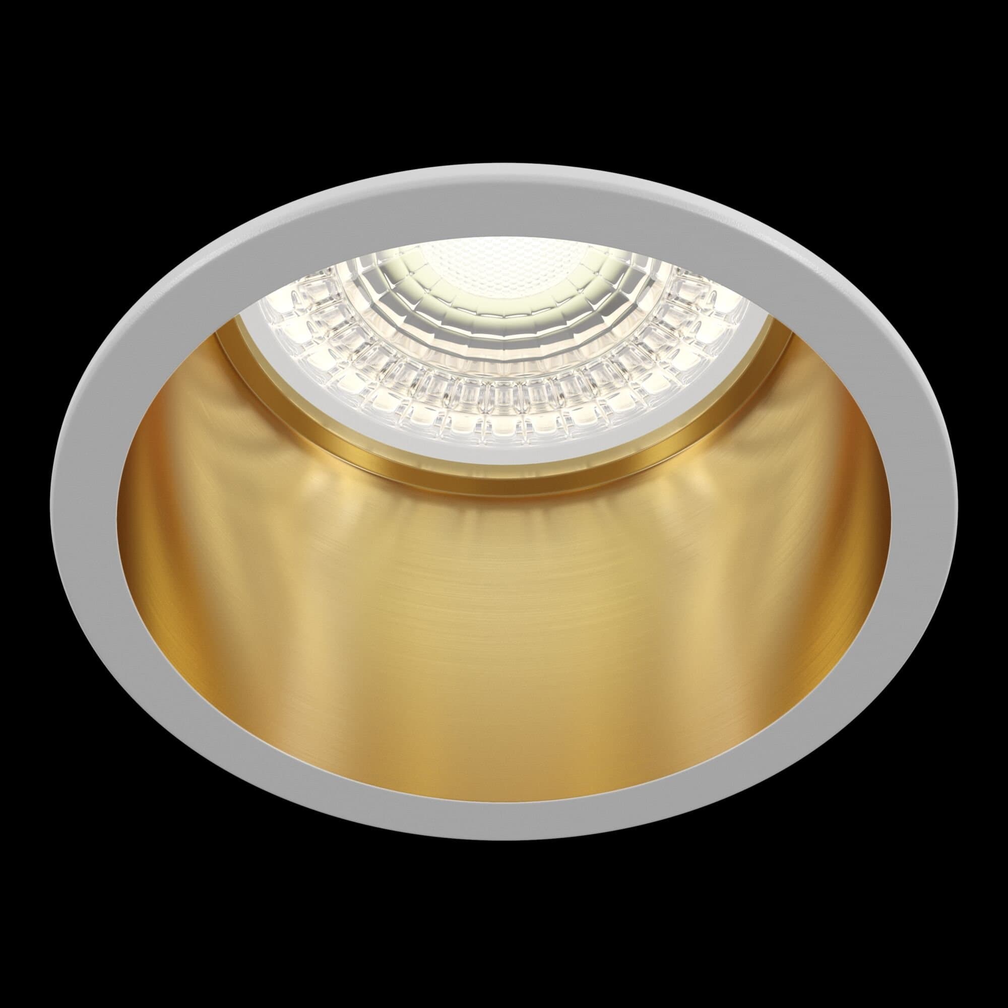 Maytoni Downlight Reif Белый с Золотом Встраиваемый светильник DL049-01WG — миниатюра 3