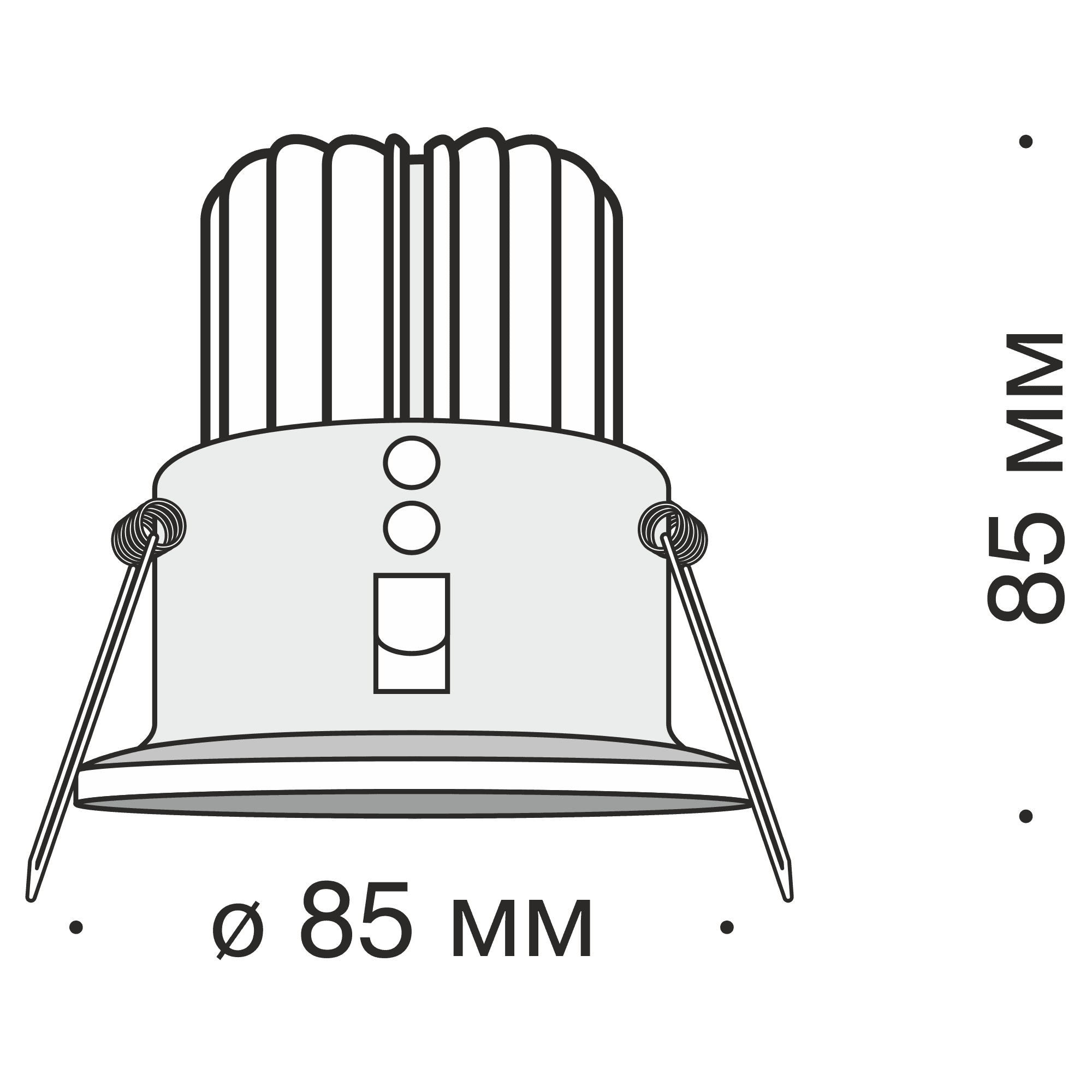 Maytoni Zoom Белый Встраиваемый светильник LED 3000K 1x12Вт 60° IP 65 DL034-2-L12W — миниатюра 4