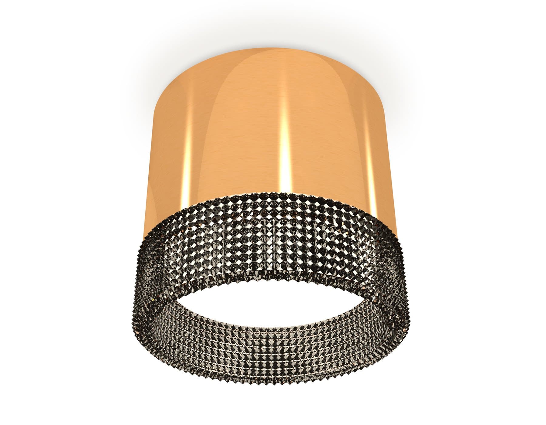 Ambrella Комплект накладного светильника с композитным хрусталем XS8121021 PYG/BK золото желтое полированное/тонированный GX53 (C8121, N8484) — миниатюра 1