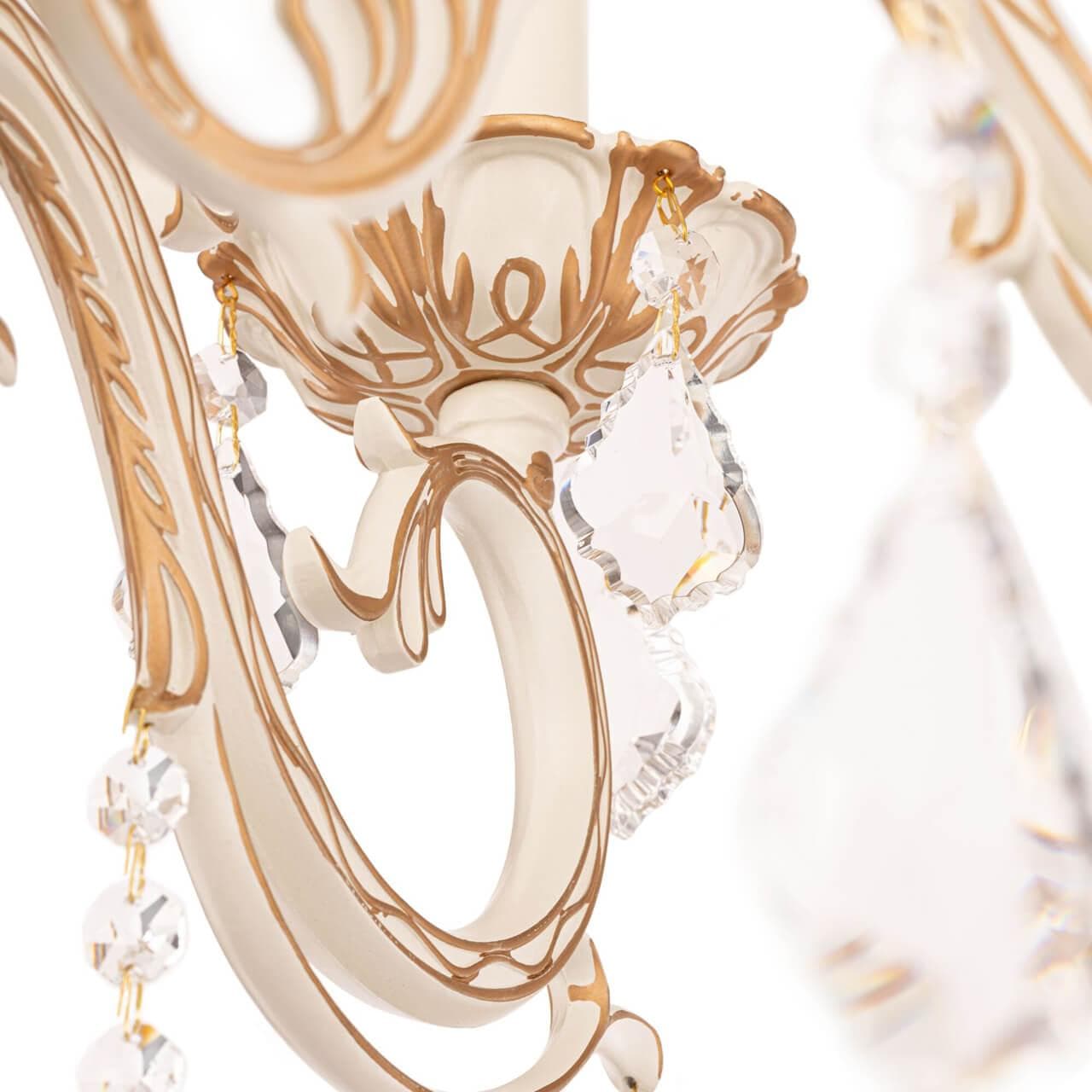 Maytoni Elegant Bronze Бежевый Люстра 8xE14 60W ARM245-08-W — миниатюра 10