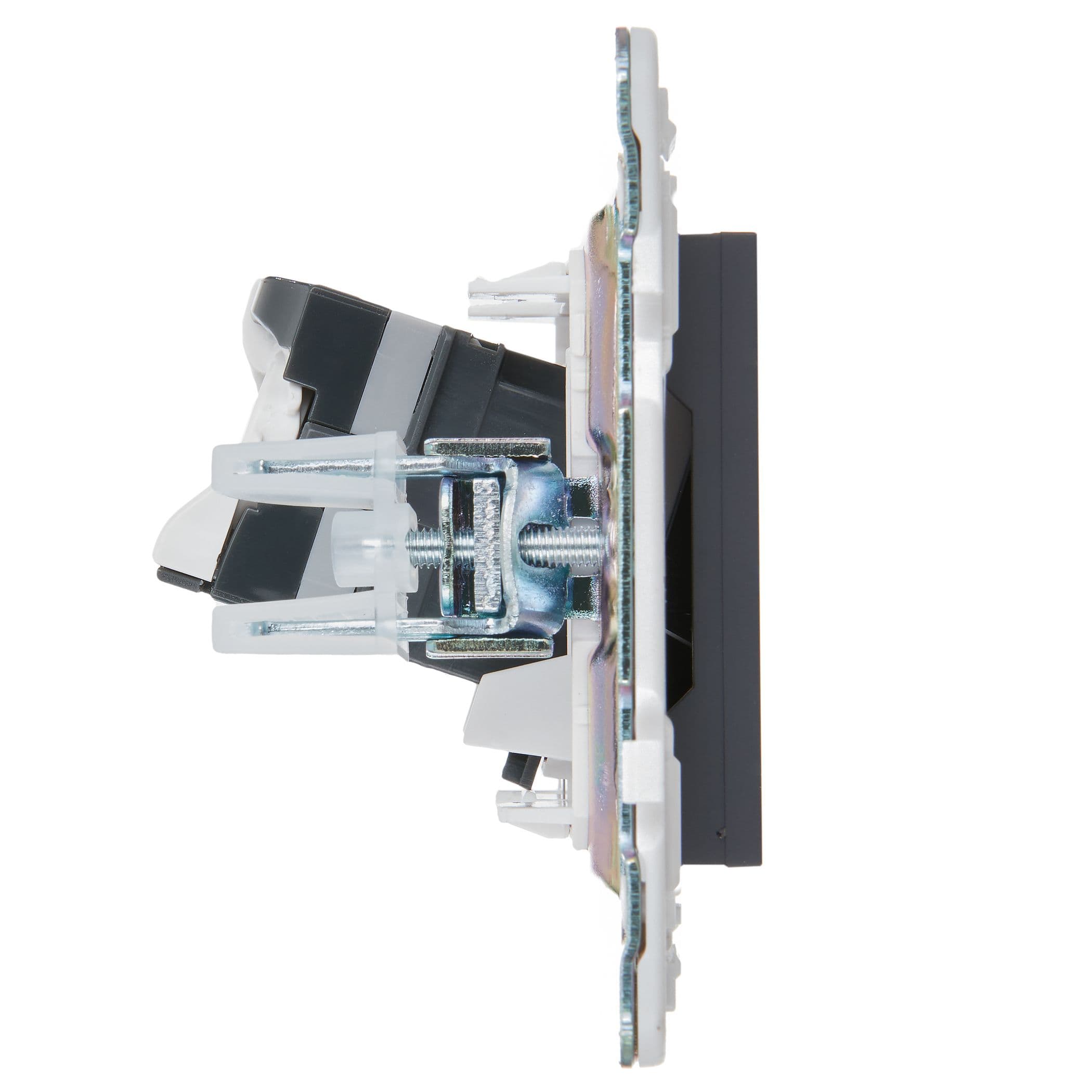 IEK SKANDY Титан Розетка компьютерная RJ45 кат.5E SK-K01T — миниатюра 4