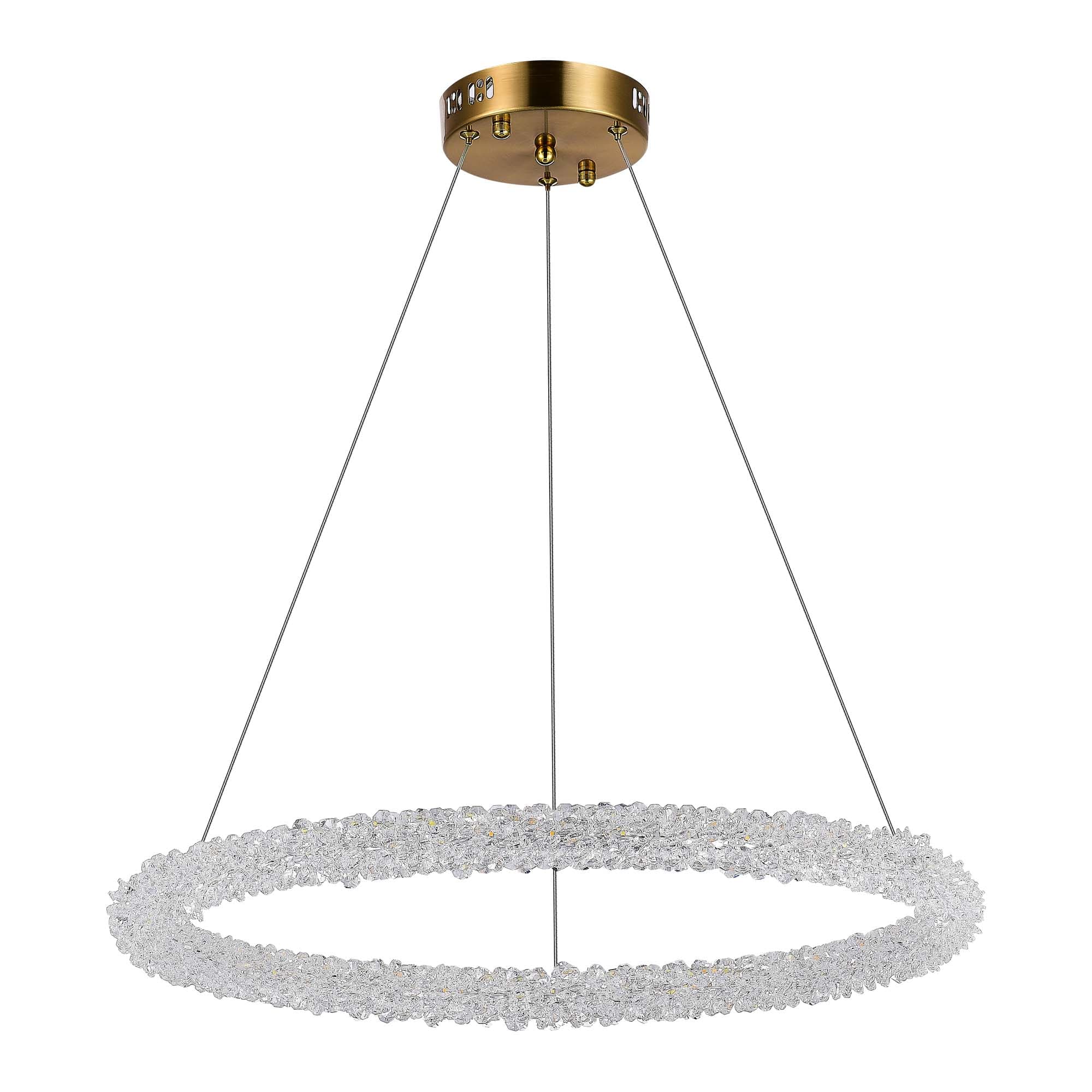 ST LUCE SL6110.213.01 Люстра подвесная Золотистый/Золотистый LED 1*35W 3000 - 6500K