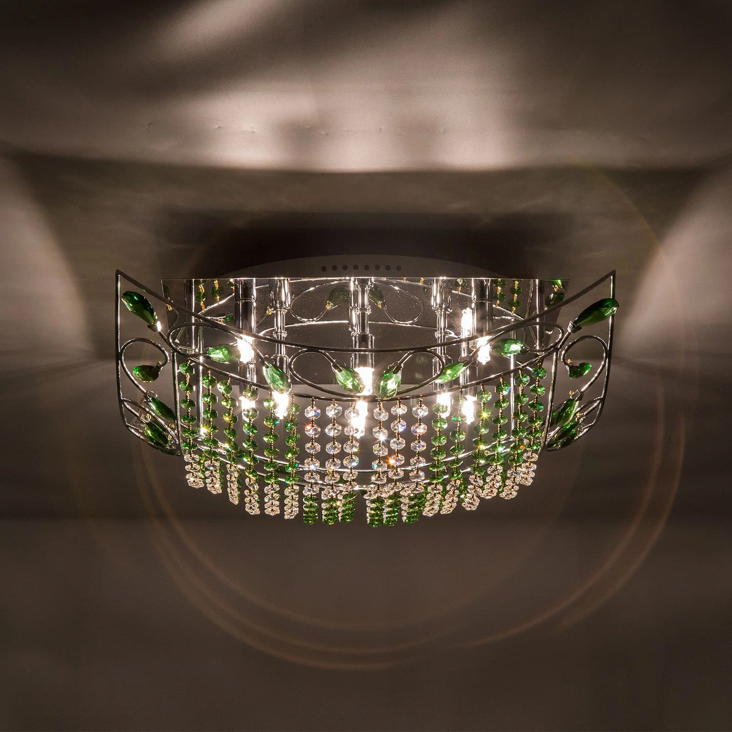 Citilux CL306195 Гала Хром+Зеленый Люстра — миниатюра 2