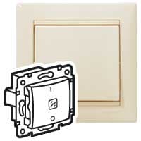 Legrand Valena Крем Выключатель двухполюсный с индикацией 10A 250В 774349 — миниатюра 1