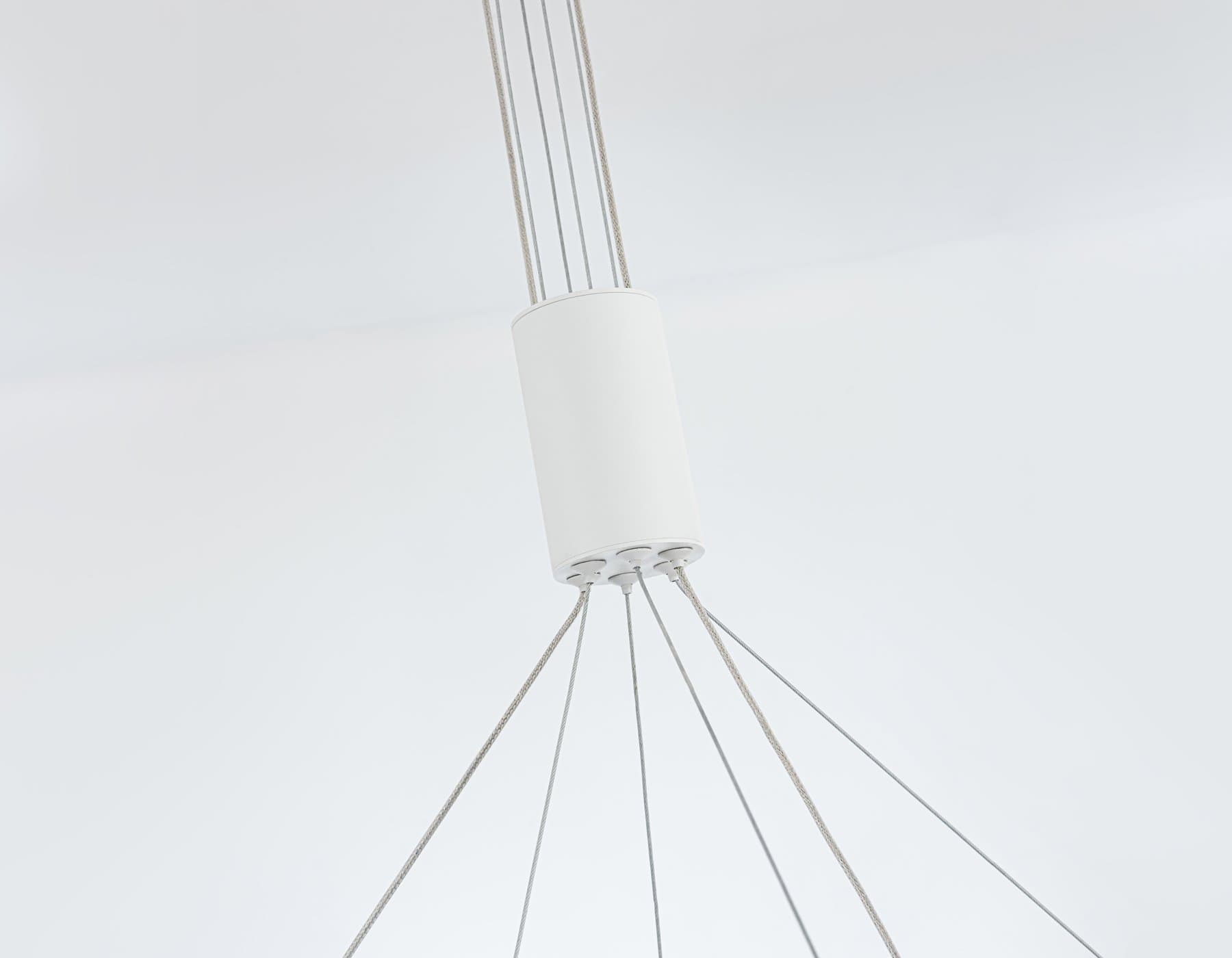 Ambrella Светильник подвесной светодиодный FL5884/2 WH белый 45W 3000K/4200K/6400K D600/400*1200 (без ПДУ) — миниатюра 8
