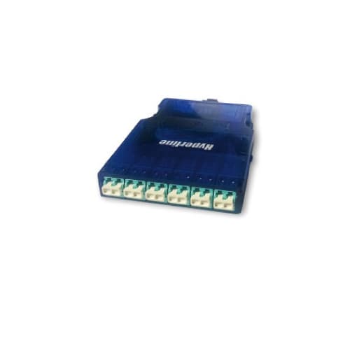 Hyperline PPTR-CSS-2-6xDSC-SM/GN-BL Кассета для оптических претерминированных решений, 6 дуплексных портов SC для одномодового кабеля, синий корпус/зе 235664