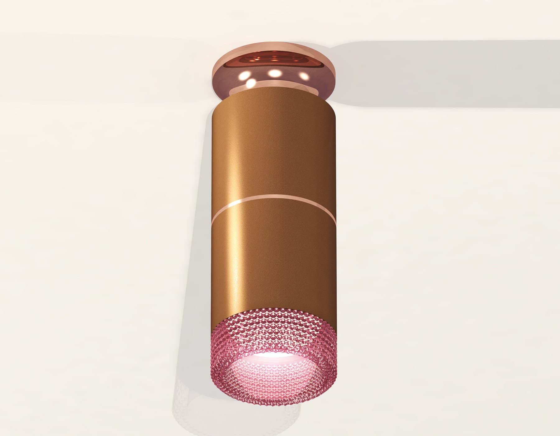 Ambrella Комплект накладного светильника XS6304211 SCF/PPG/PI кофе песок/золото розовое полированное/розовый MR16 GU5.3 (N6906, C6304, A2063, N6152) — миниатюра 2