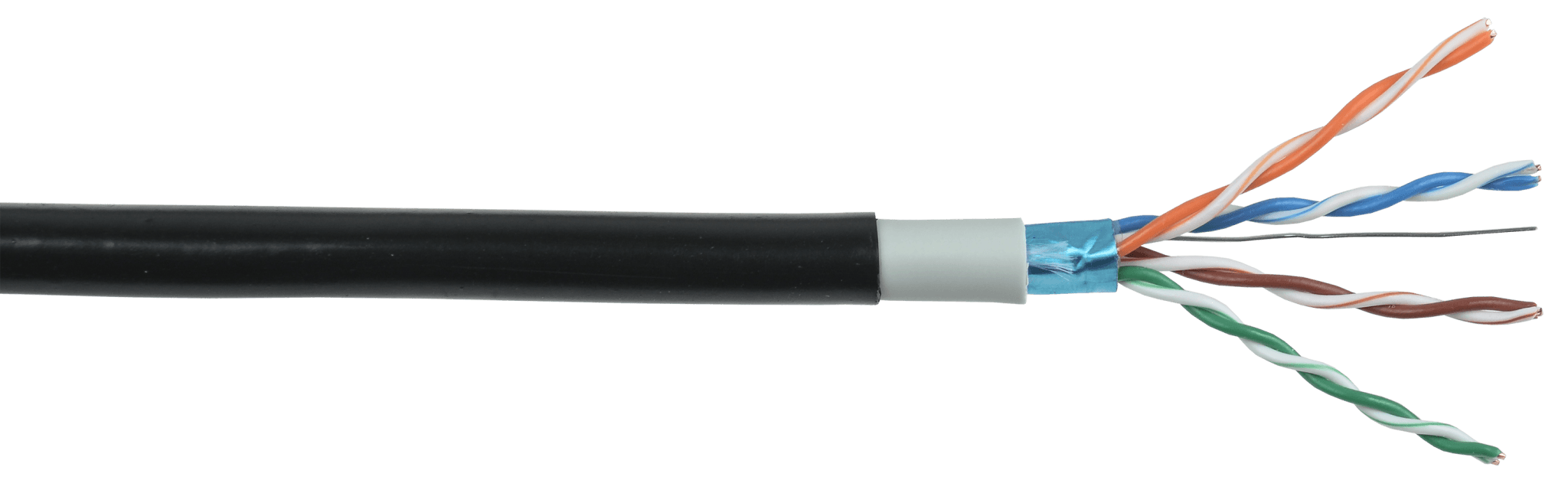 IEK ITK Витая пара F/UTP категории 5E 4х2х24AWG LSZH/LDPE черный LC3-C5E04-389 — миниатюра 2