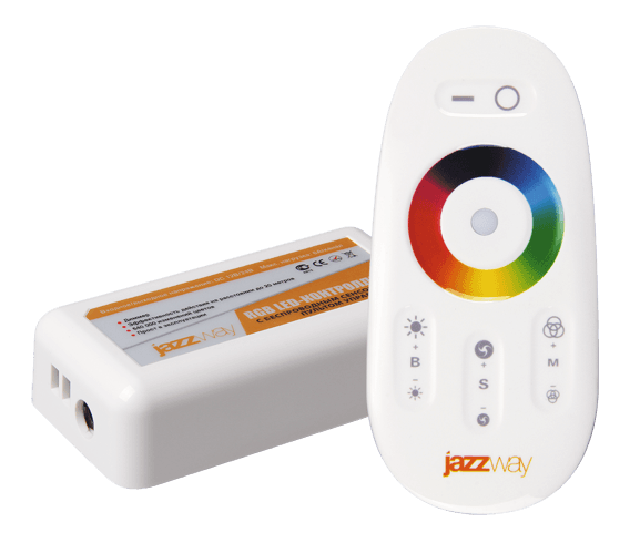 Jazzway Контроллер RGB PRC-4000RF WH (белый) 12/24V 216/432Вт .1007957