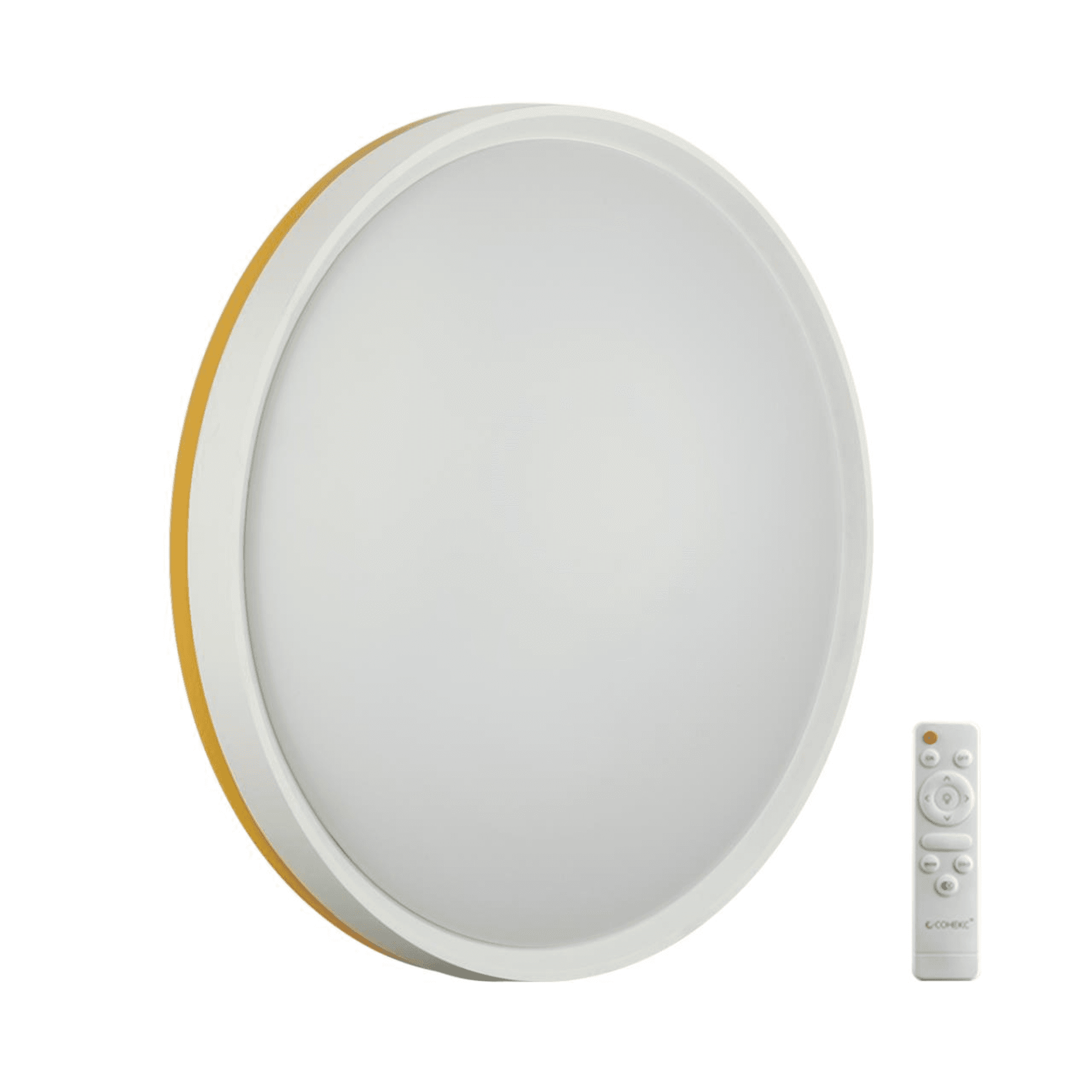 Sonex 7709/EL COLOR SN 100 Светильник пластик/желтый LED 70Вт 3000-6000К D500 IP43 пульт ДУ KEZO YELLOW