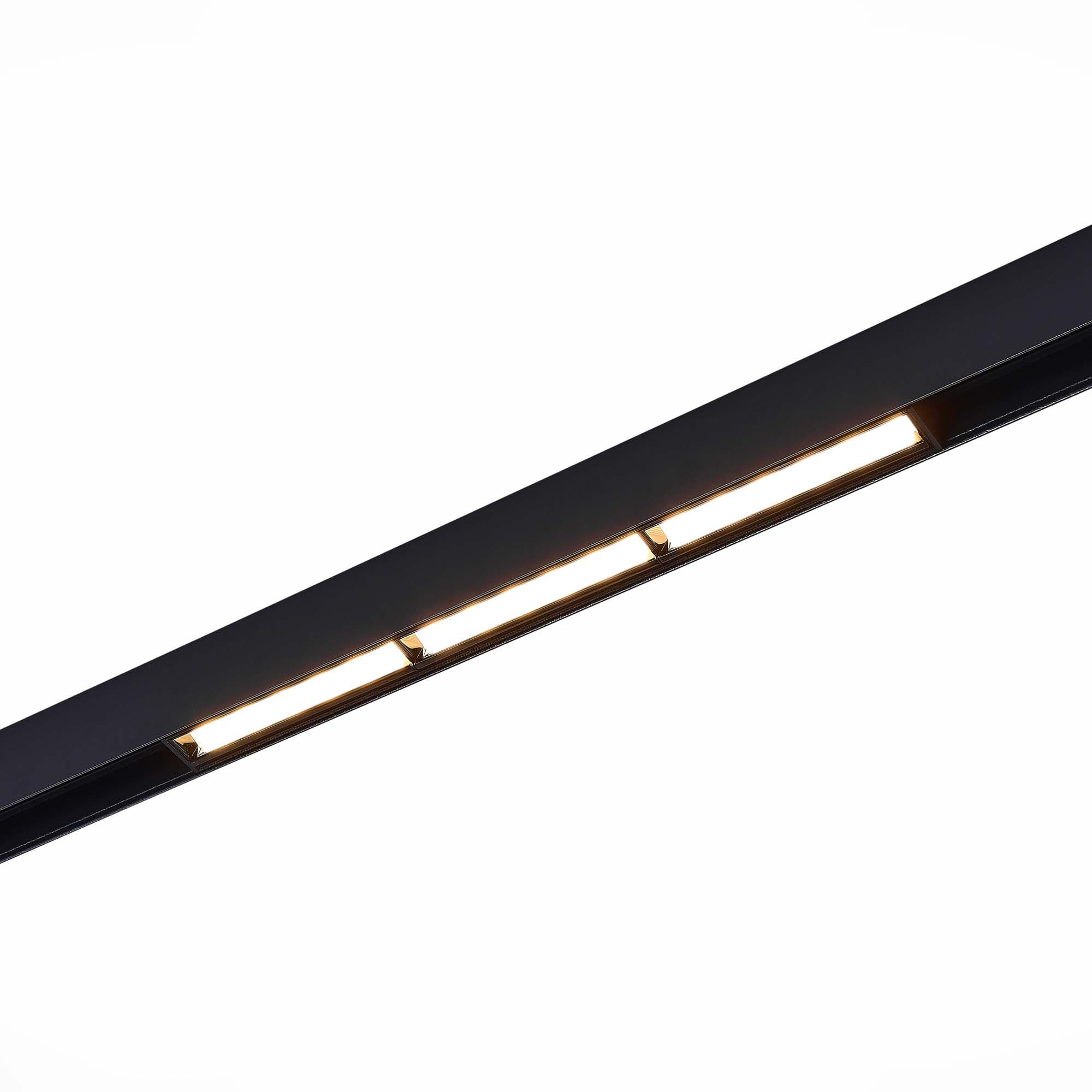 ST LUCE ST804.436.18 Магнитный трековый светильник Черный LED 1*18W 3000K 1 000Lm Ra>90 120° IP20 L330xW22xH46 48VV