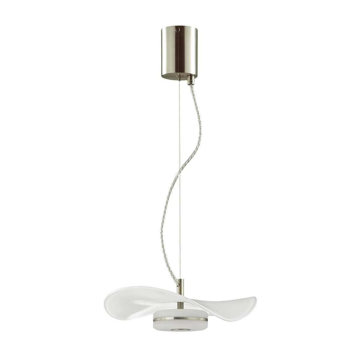 Odeon Light 4856/10LA L-VISION ODL_EX21 никель/белый/стекло Подвес LED 1*10W 4000K FLUENT — миниатюра 1