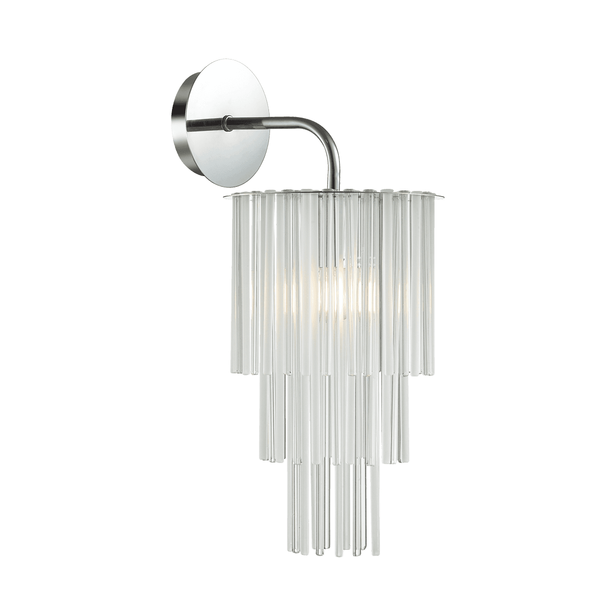 Odeon Light 4920/1W MODERN ODL22 329 хром/прозрач./матов./стекло Бра E27 1*60W PAPITA — миниатюра 2