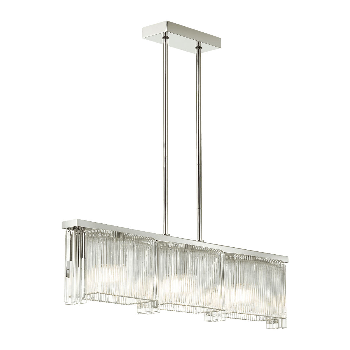 Odeon Light 4871/3 HALL ODL_EX22 56 хром/прозрачный/стекло Люстра E14 3*40W GATSBY — миниатюра 2