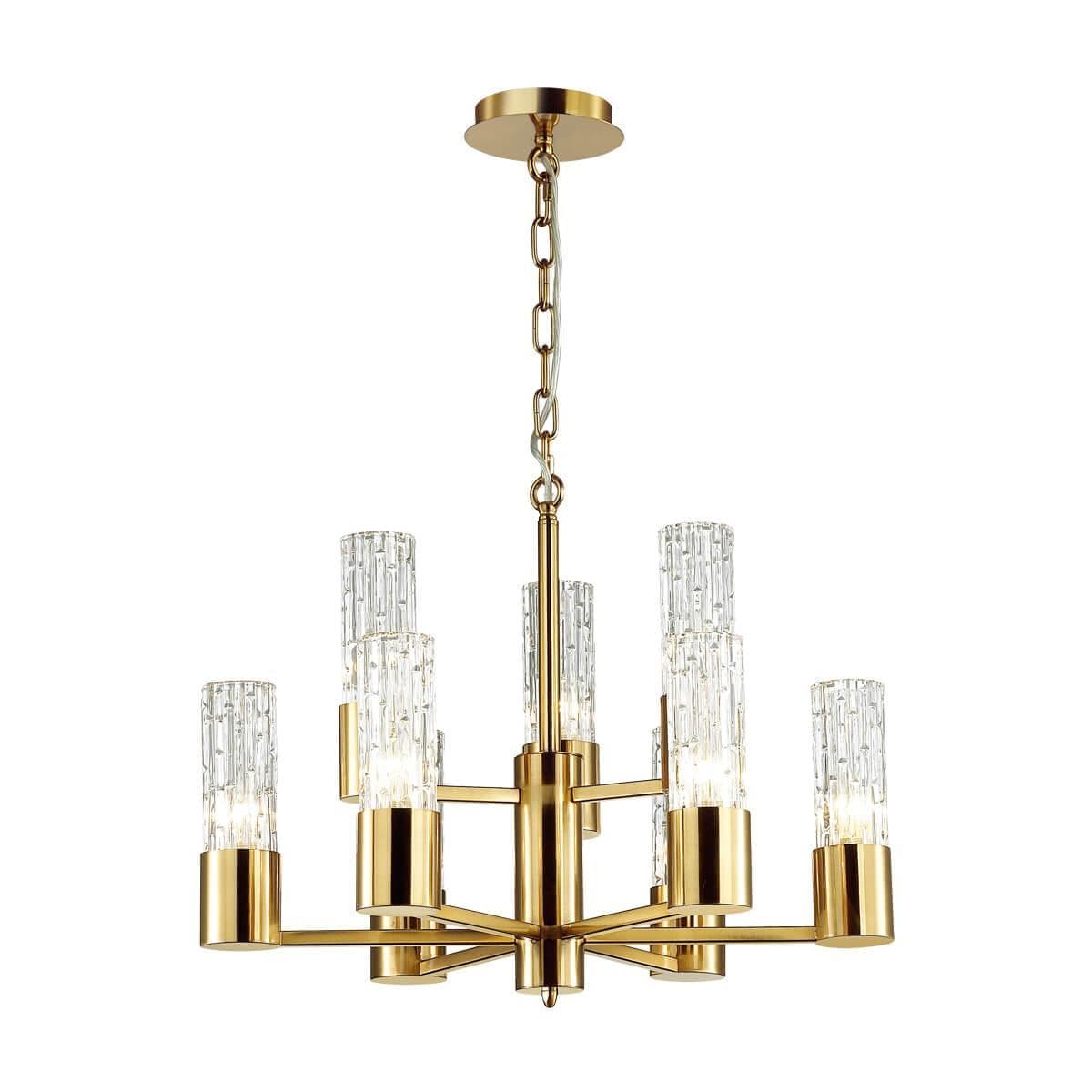 Odeon Light 4841/9 HALL ODL21 333 золото/металл/стекло Люстра E14 9*40W SABANO — миниатюра 1